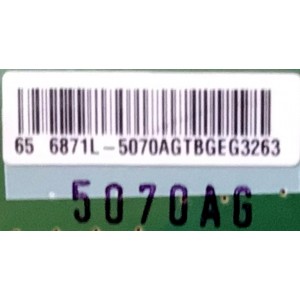 KIT DE TARJETAS PARA TV LG / MAIN EBT64473302 / EAX67187104 (1.0) / FUENTE EAY64511001 / EAX67189001 (1.4) / T-CON 6871L-5070A / 6870C-0689A / PANEL NC650DGE AAFX3 / MODELO 65UJ6300 / 65UJ6300-UA / 65UJ6300-UA.BUSYLOR